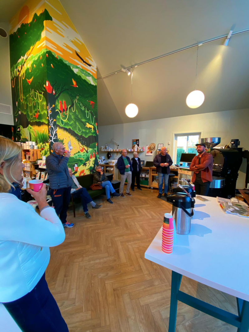 Bedriftsbesøk hos Langøra Kaffebrenneri på Hjelseng Gård