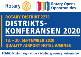 Distriktskonferansen 2020 - Rotary Distrikt 2275